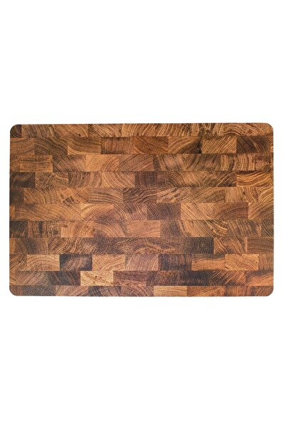 OEM Brown Plastic Wood Pattern Stand 43.5x28.5cm