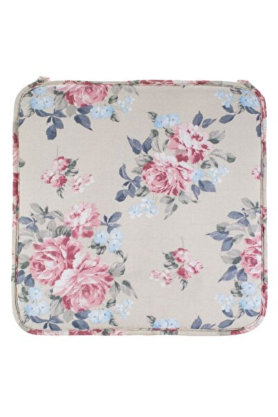 OEM Beige Floral Summer Chair Cushion 39x39cm