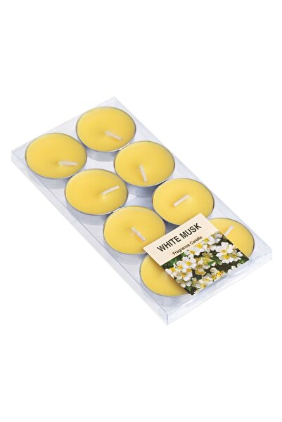 OEM Lumanari Parfumate Tip Pastila Galbene White Musk Ø3.5x1.5cm - 8buc