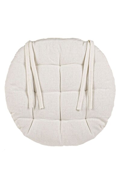 OEM Round Ecru Cushion for Chair Ø38x5cm