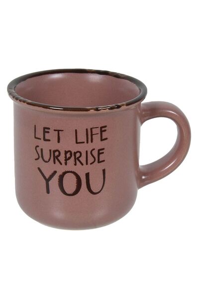 OEM Mini Ceramic Mug 4 Colors & Messages 130ml