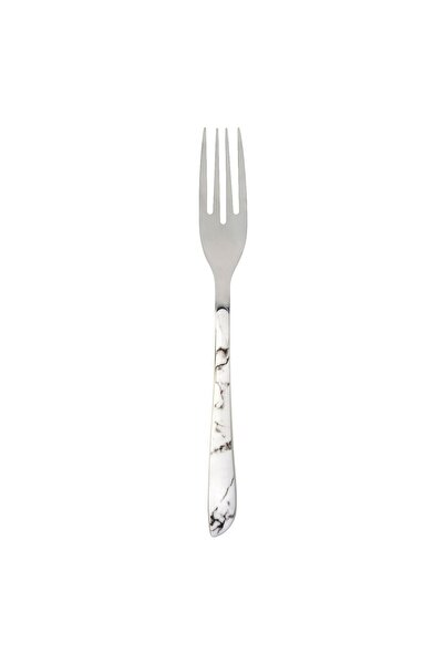 OEM Large Stainless Steel Fork with Marble Handle 21.5cm