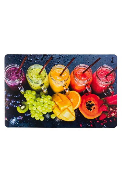 OEM Suport Farfurii cu Model de Vara Fructe Smoothies 44x29cm