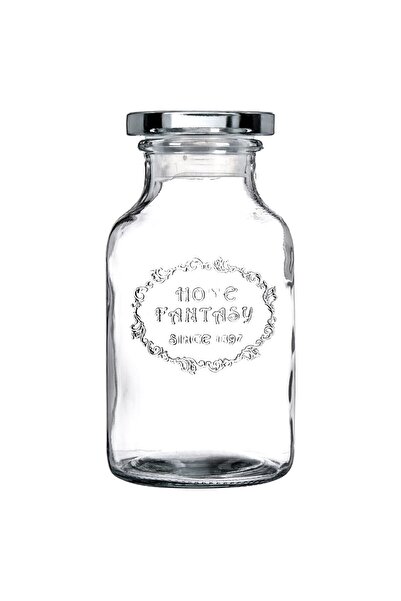 OEM Transparent Glass Jar with Metal Lid "Home Fantasy" 550ml
