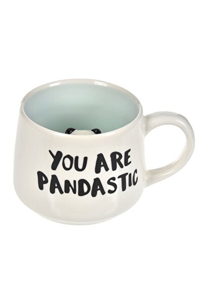 OEM Ceramic Mug with 3D Panda Figurine Inside "You are Pandastic" 370ml