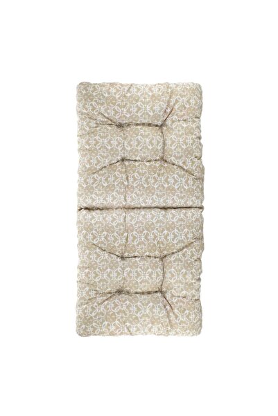 OEM Beige Tiles Outdoor Chair Cushion with Backrest 100x50cm