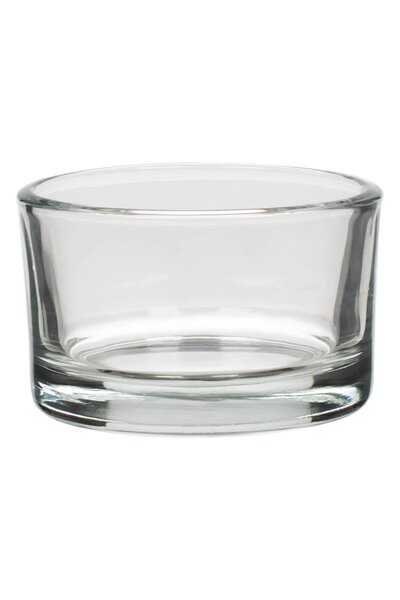 OEM Round Glass Candle Holder for Pill Candle Ø5.2x3.2cm