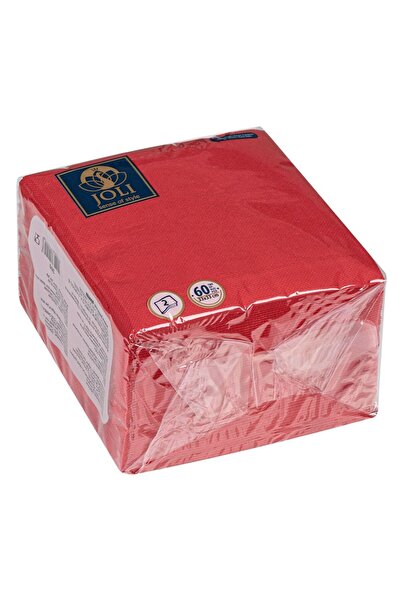 OEM 2-Ply Red Table Napkins 33x33cm - 60pcs
