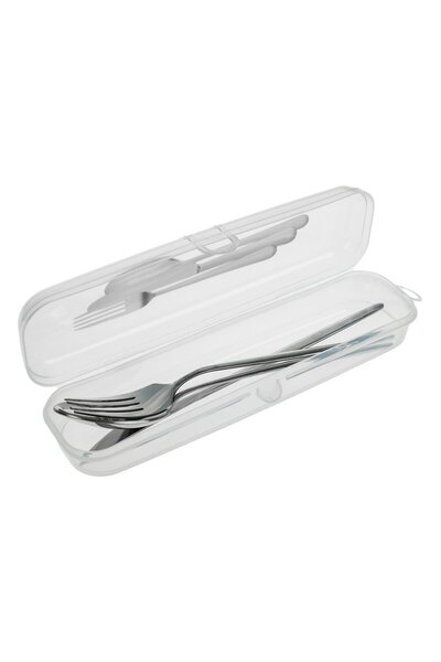 OEM Portable Transparent Plastic Cutlery Cover 23.6x7x4.15cm