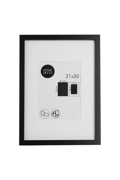 OEM Tablou Decorativ Paspartu din Lemn de Culoare Naturala 23x32cm