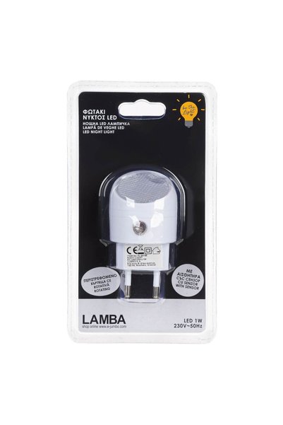 OEM Lampa de Veghe cu Senzor cu Cap Rotativ LED 230V 1W