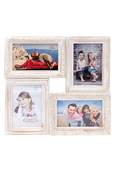 OEM Off White Gold Photo Frame for 4 pictures 33x33cm