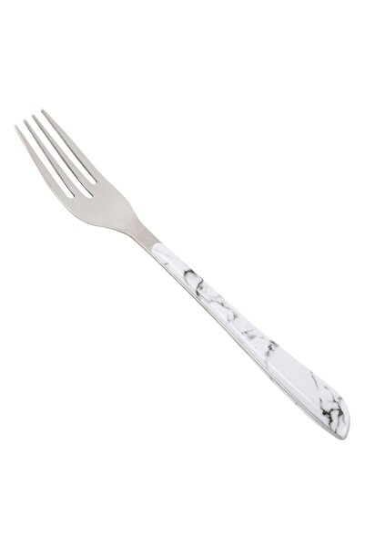 OEM Large Stainless Steel Fork with Marble Handle 21.5cm