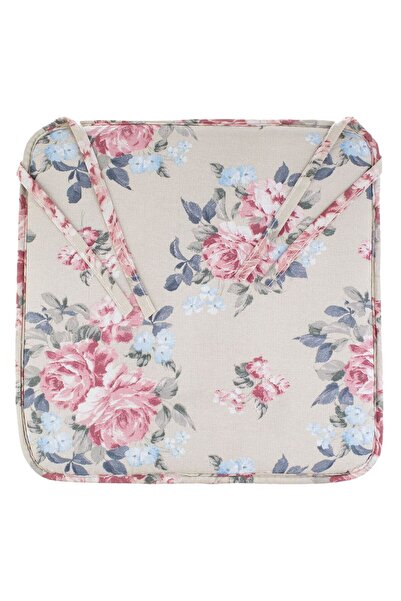 OEM Beige Floral Summer Chair Cushion 39x39cm