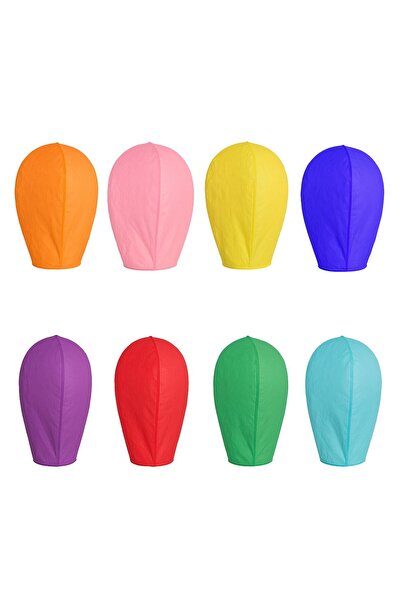 OEM Paper Lanterns Set 8 Different Colors 38x52x95cm - 8pcs