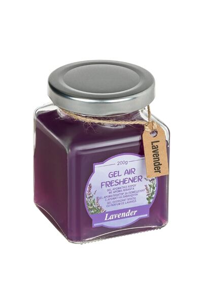 OEM Odorizant Camera Gel Mov in Recipient din Sticla cu Aroma de Iasomie 200g