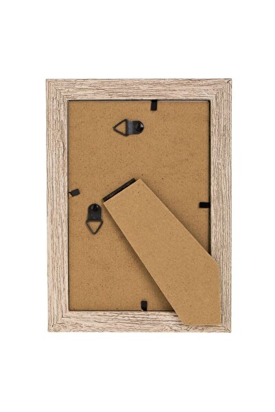 OEM Beige Wooden Photo Frame with Brown Pattern 10x15cm