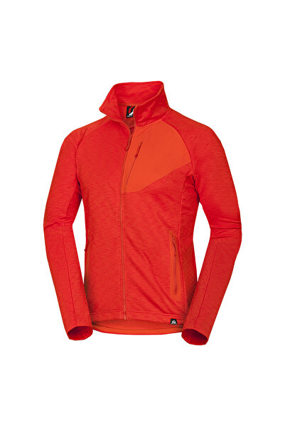NORTHFINDER Men's Northpol orange melange fleece trekking jacket
