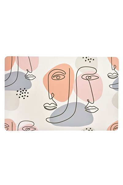 OEM Ecru Plate Holder Abstract Pattern 43.5x28.5cm