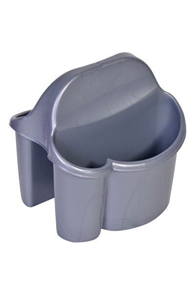 OEM Gray Plastic Cutlery Drying Rack 15x13x17cm