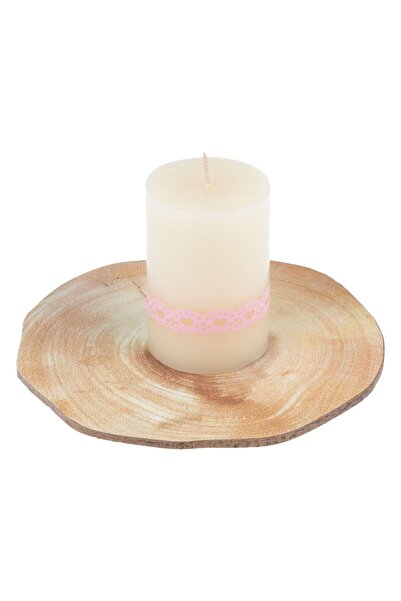 OEM Wooden Candle Holder Log Model Ø20.5x0.5cm