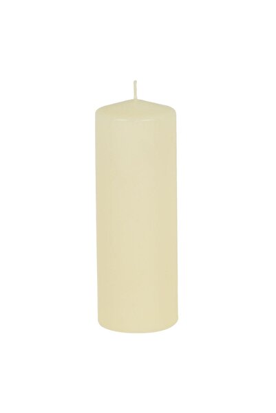 OEM Ecru Scented Candle with Vanilla Buttercream Aroma Ø7x20cm