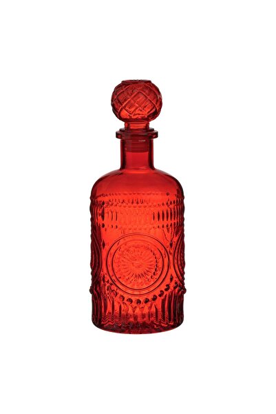 OEM Red Bottle with Embossed Pattern for Liquor 1L