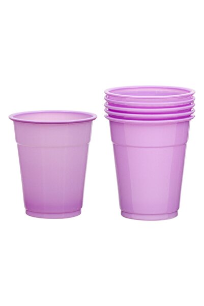 OEM Set of 20 Lilac Plastic Cups 300ml