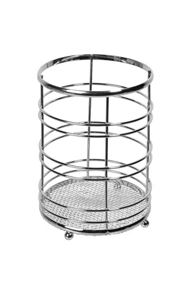 OEM Silver Metal Cutlery Dryer Ø12x16cm