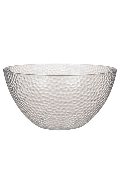 OEM Transparent Salad Bowl with Cellular Pattern 4L