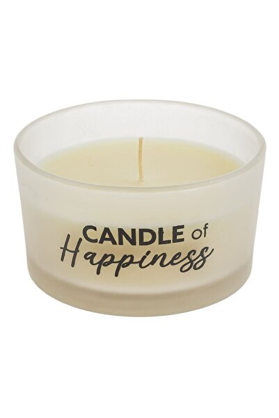OEM Lumanare Parfumata Ecru in Recipient de Sticla "Candle of Happiness" Ø9x5cm