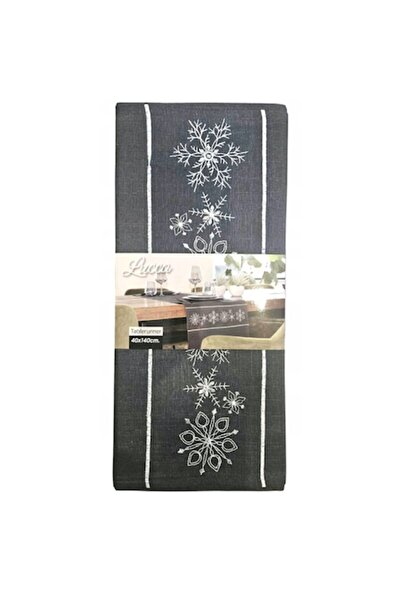 OEM Embroidered Christmas tablecloth, gray