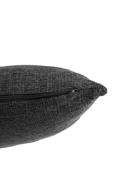 OEM Anthracite Chenille Winter Decorative Pillow for Sofa 50x50cm