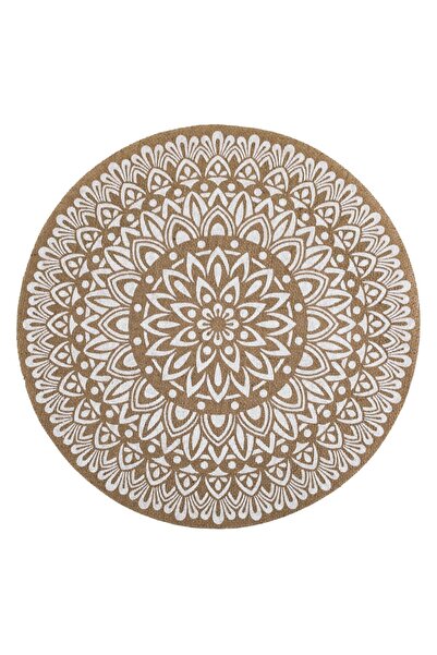 OEM Plate Holder with Summer Pattern White Mandala Ø38cm