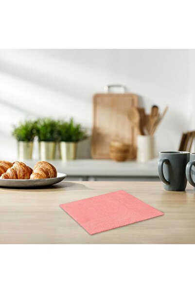 OEM 2-Ply Table Napkins Pastel Pink 21x21cm - 25pcs