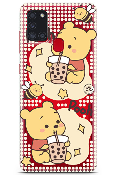 Elorakılıf Samsung Galaxy A21S Uyumlu Baskılı Yumuşak Silikon Şeffaf Telefon ...