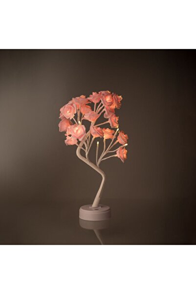 OEM LED Tree Lamp Pink Roses USB & 2 Light Functions 48 centimeters