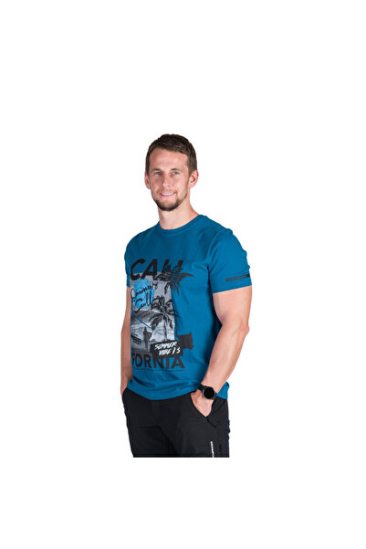 NORTHFINDER Tricou din bumbac pentru barbati Jannick inkblue