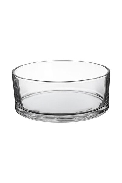 OEM Vaza - Bol Decortativ din Sticla Transparenta Ø20x8cm