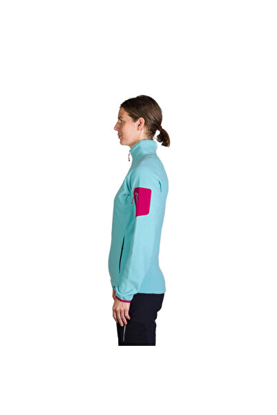 NORTHFINDER Bluza dama din Polar fleece pentru trekking Cevedale lightblue