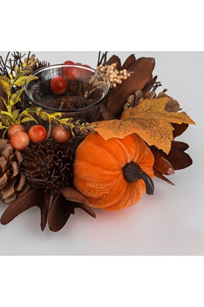 OEM Set Suport Lumanare & Coronita cu Conuri Dovlecei Ø19x7cm