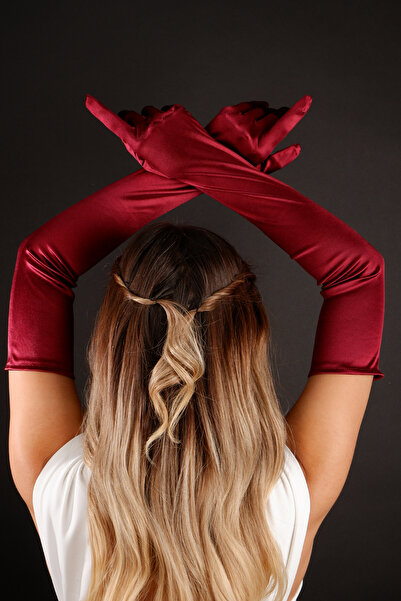 Genel Markalar Uzun Düğün Gelin Opera Eldiveni Nikah Kına İçin Özel Abiye Eld...