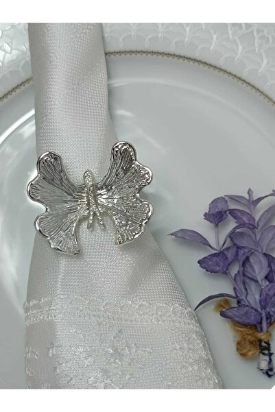 PARILTI HOME COLLECTİON Napkin Ring Napkin Holder Tableware Display Holder 6 ...