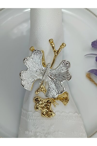 PARILTI HOME COLLECTİON PEÇETE YÜZÜĞÜ PEÇETE HALKASI SOFRA SUNUMLUK 6 ADET