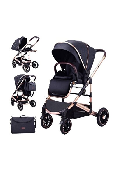 L-Sun Carucior 2 in 1 reversibil si pliabil F3 Negru