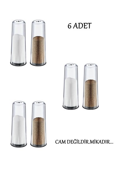 Nadom 6-Piece Mica Crystal Salt and Pepper Spice Presentation Set Is Not Glass.