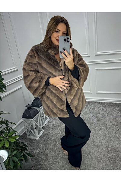 styleFlex Jacheta din blana artificiala cu captuseala