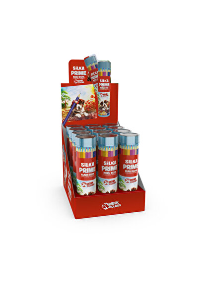 Silka KURU KALEM BOYA 24 RENK METAL TÜP