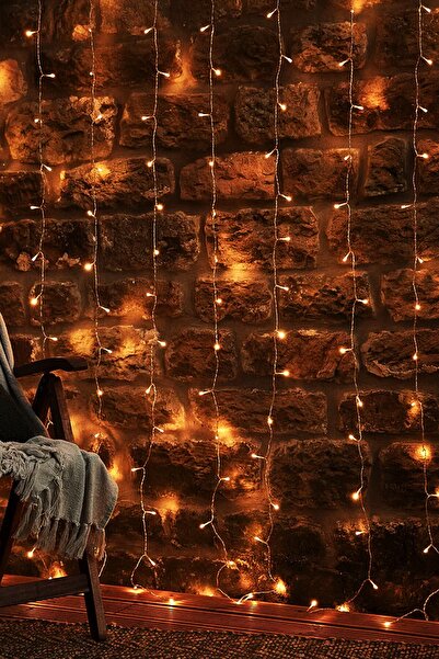 BeySüS Yılbaşı Çam Ağacı Süsü Perde Led Gün Işığı 3m x 1.5m