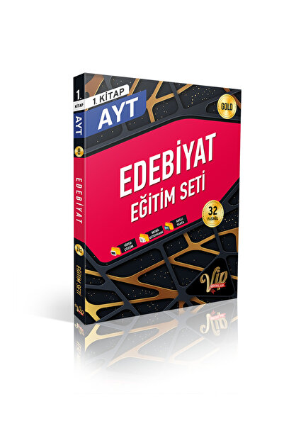 vip yayınları AYT Edebiyat Eğitim Seti 1. Kitap Gold